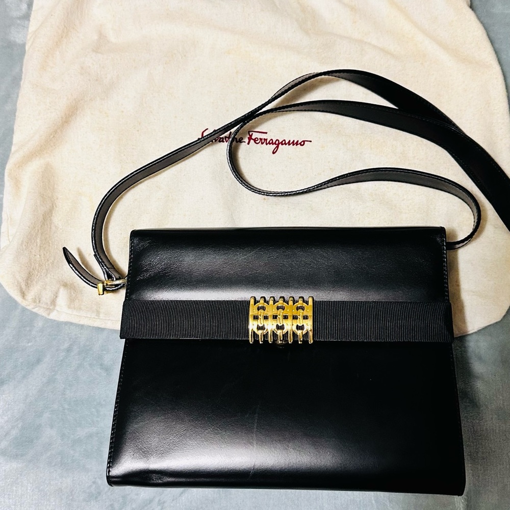 Vintage Salvatore Ferragamo Black Bag